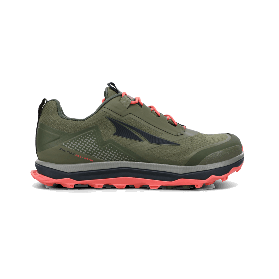 Damen Lone Peak All-Wthr Low Grey Orange Altra